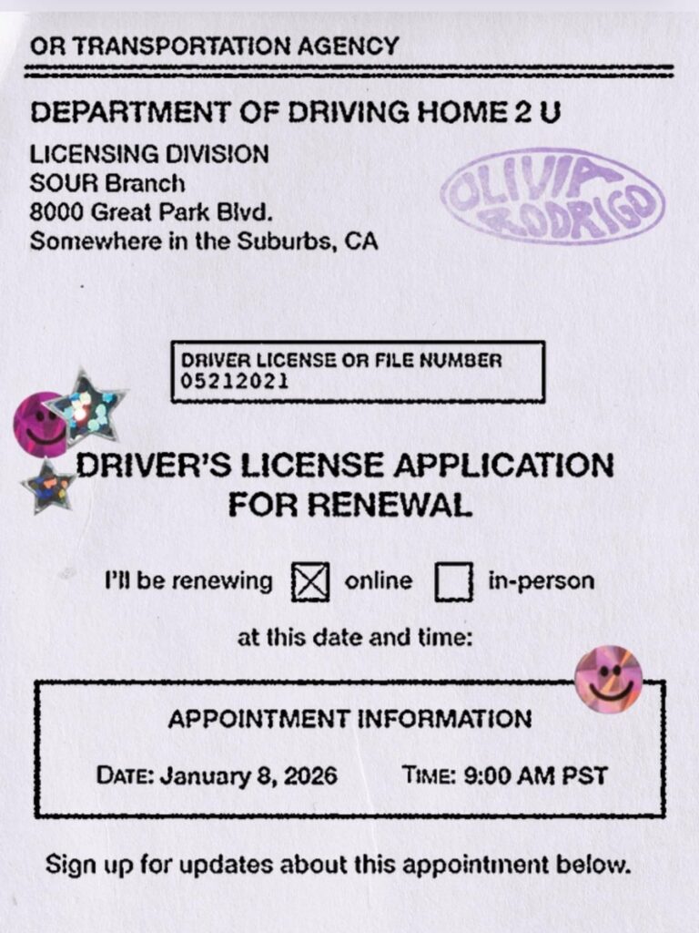 Olivia Rodrigo seemingly kicks starts her new album era with locking her merch site with a January 8th, 2026 at 9AM PST date.