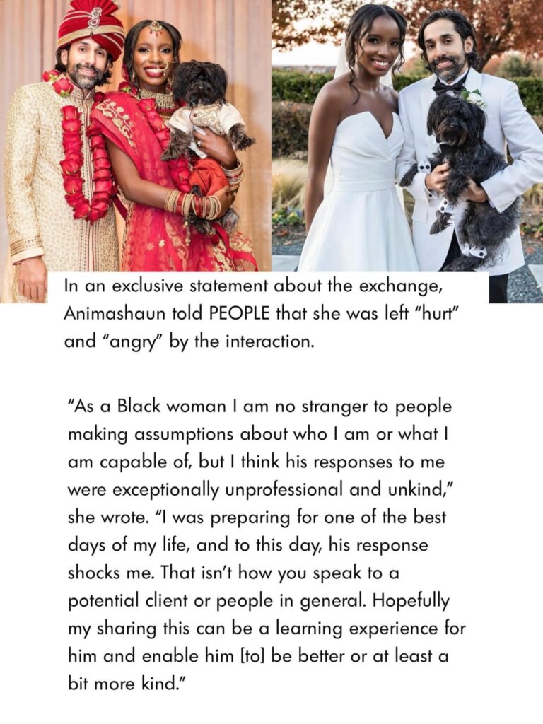 Yinka Animashaun, the bride Cole Walliser was rude to, released a statement after going viral saying “as a Black woman I am no stranger to people making assumptions about who I am or what I am capable of”. Joseph Kahn, creator of Glambot in 2016, also mocked Cole Walliser’s response to Yinka.