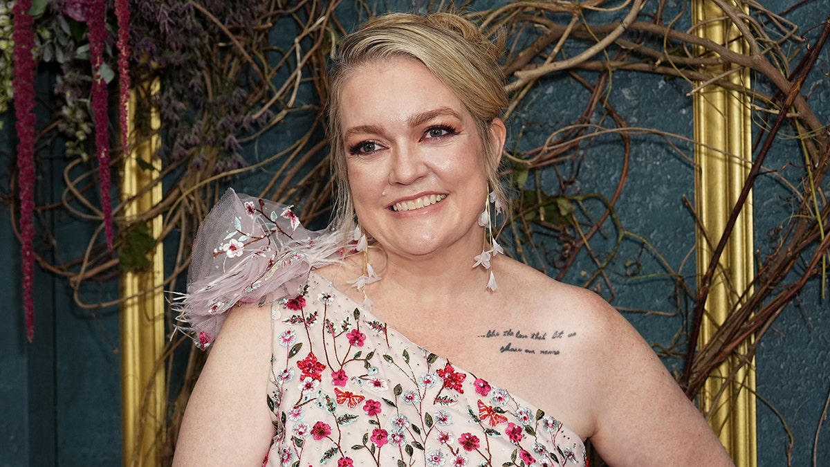 Colleen Hoover poses on the red carpet at the It Ends With Us New York premiere.