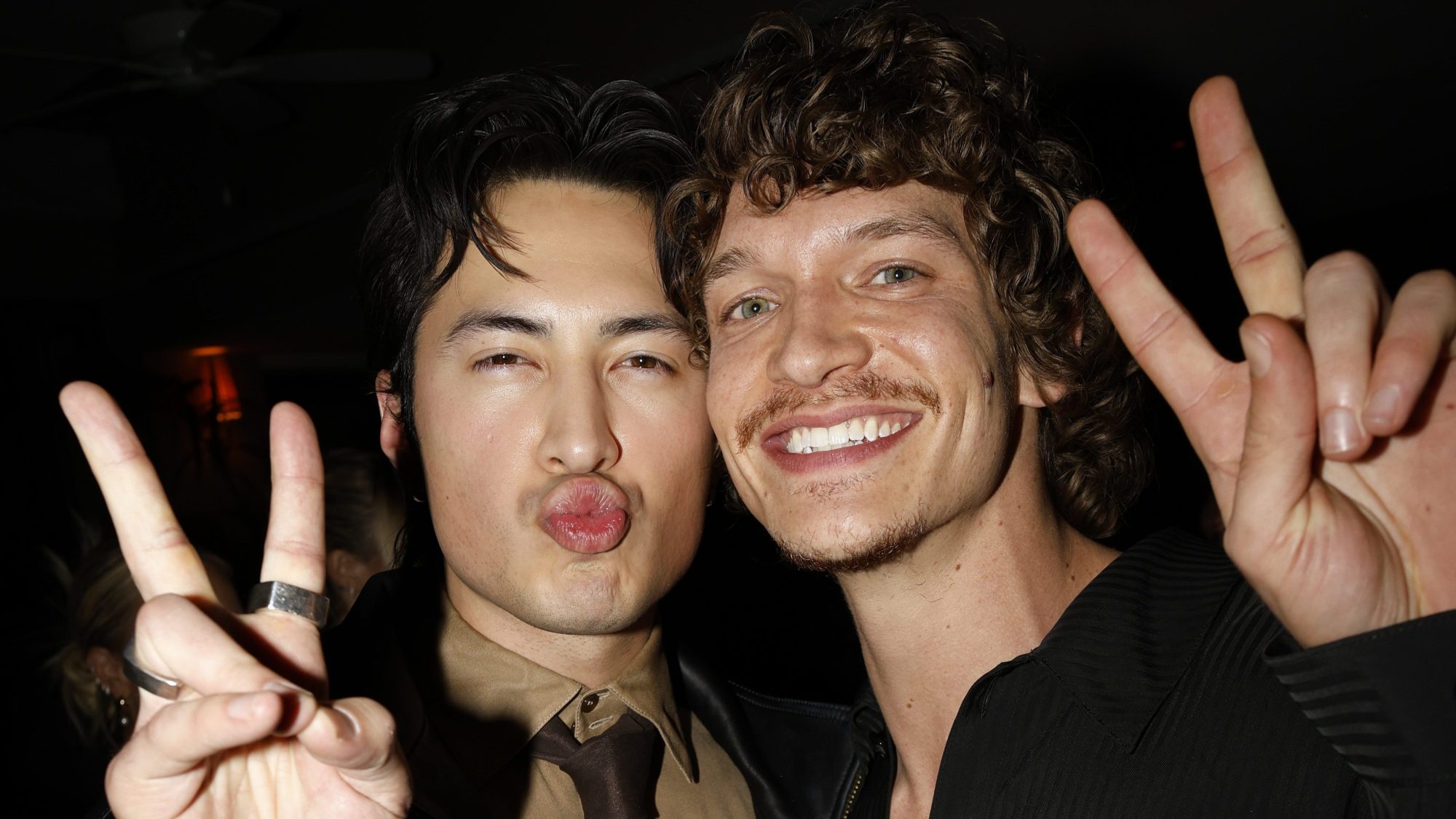 Hudson Williams and Connor Storrie at NEON party Photo Credit: The Cobra Snake