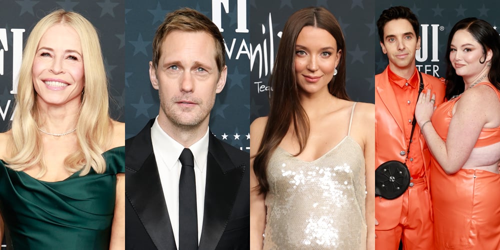 Every Major Celeb In Attendance at the Critics Choice Awards 2026 | 2026 Critics Choice Awards, Adam Sandler, Alexander Skarsgard, Amanda Seyfried, Ariana Grande, Charlie Hunnam, Chelsea Handler, Elle Fanning, Ethan Hawke, Extended, Jacob Elordi, Jean Smart, Joel Edgerton, Keri Russell, Longform, Matthew Rhys, Megan Stalter, Mia Goth, Michael B Jordan, Michelle Randolph, Nicole Brydon Bloom, Noah Schnapp, Noah Wyle, Odessa Azion, Owen Cooper, Paul Mescal, Paul W. Downs, Renate Reinsve, Sarah Shahi, Sophia Lillis, Teyana Taylor, Wagner Moura | Celebrity News and Gossip | Entertainment, Photos and Videos
