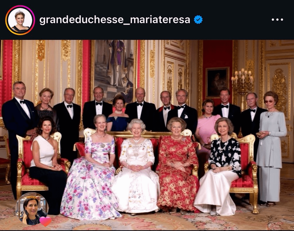 Grand Duchess Maria Theresa posts throwback from 2002, “A Royal Portrait for Eternity,” one of the largest gatherings of crowned heads of state ever photographed Grand Duchess Maria Theresa posts throwback from 2002, "A Royal Portrait for Eternity," one of the largest gatherings of crowned heads of state ever photographed
