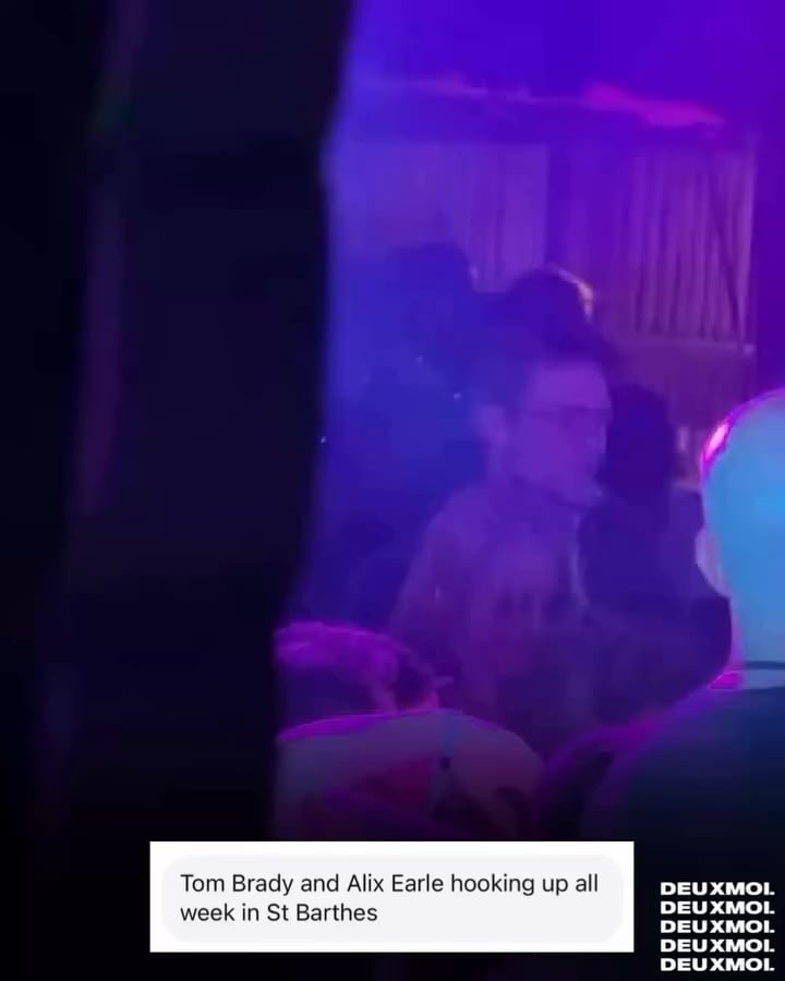 Tom Brady, 48, spotted dancing with influencer Alix Earle, 25, at a club in St. Barts while celebrating the New Year. (December 31, 2025)