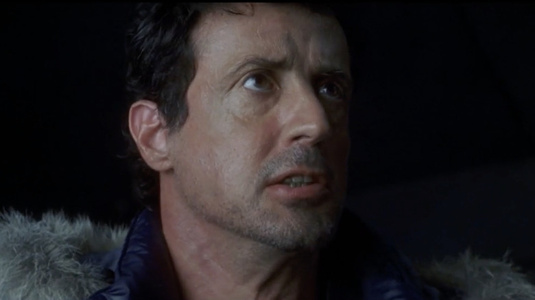 Sylvester Stallone is freaking out as Jake Malloy in D-Tox