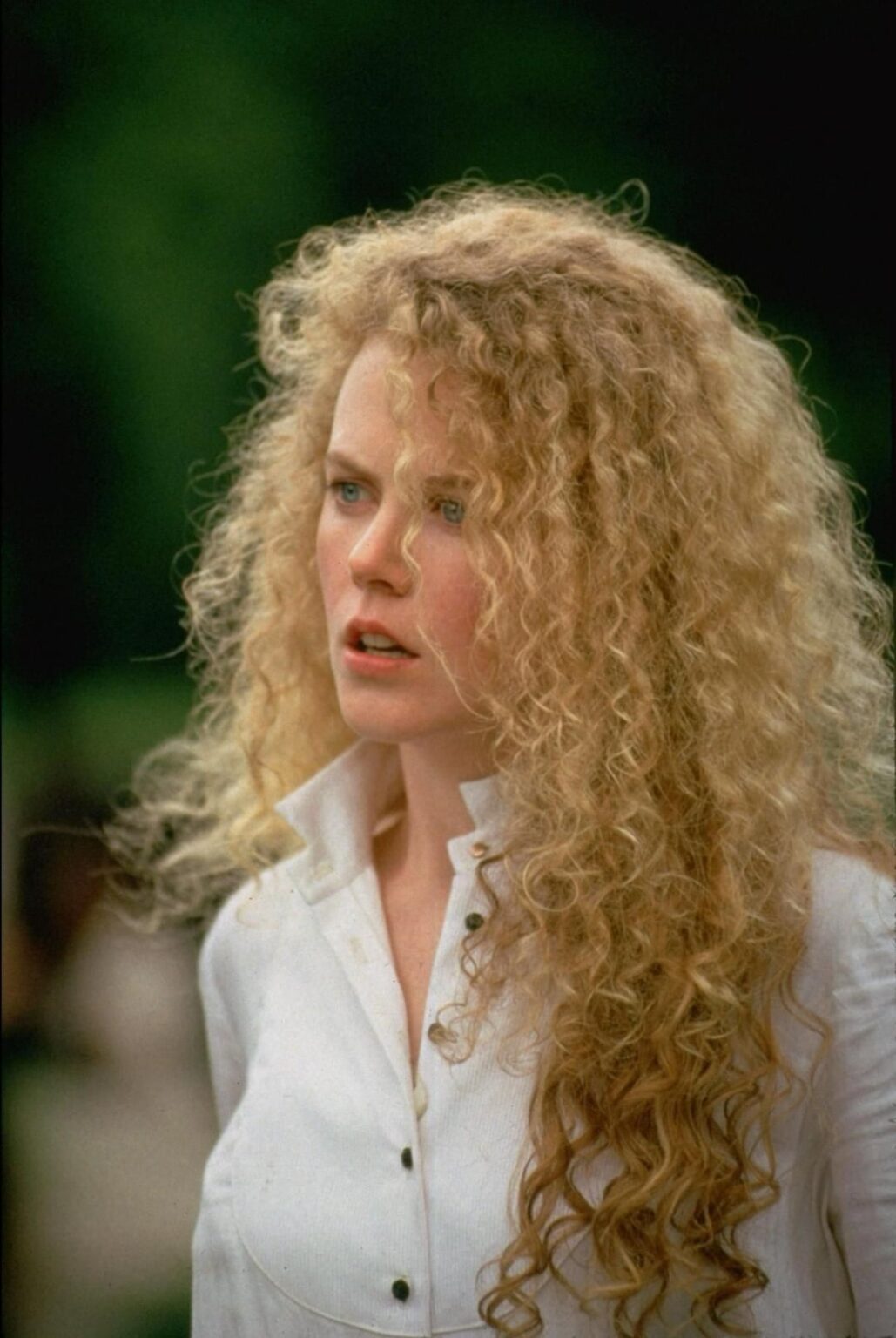 Nicole Kidman in her iconic curly hair