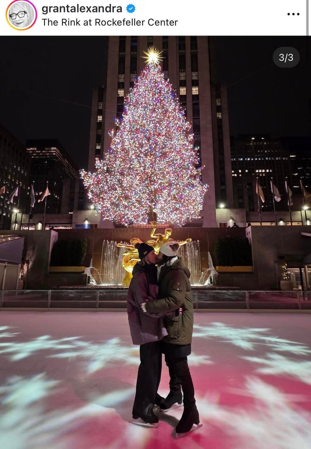 Alexandra Grant shares pictures of Keanu Reeves and herself iceskating