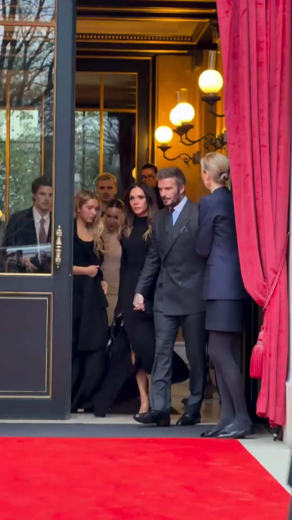Beckham family take in some shows in Paris