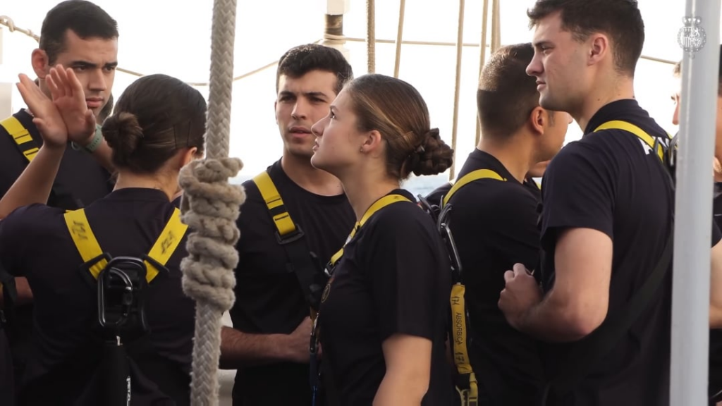 Memories: The Princess of Asturias during her voyage as a midshipman on the training ship "Juan Sebastián de Elcano". January 31, 2025.