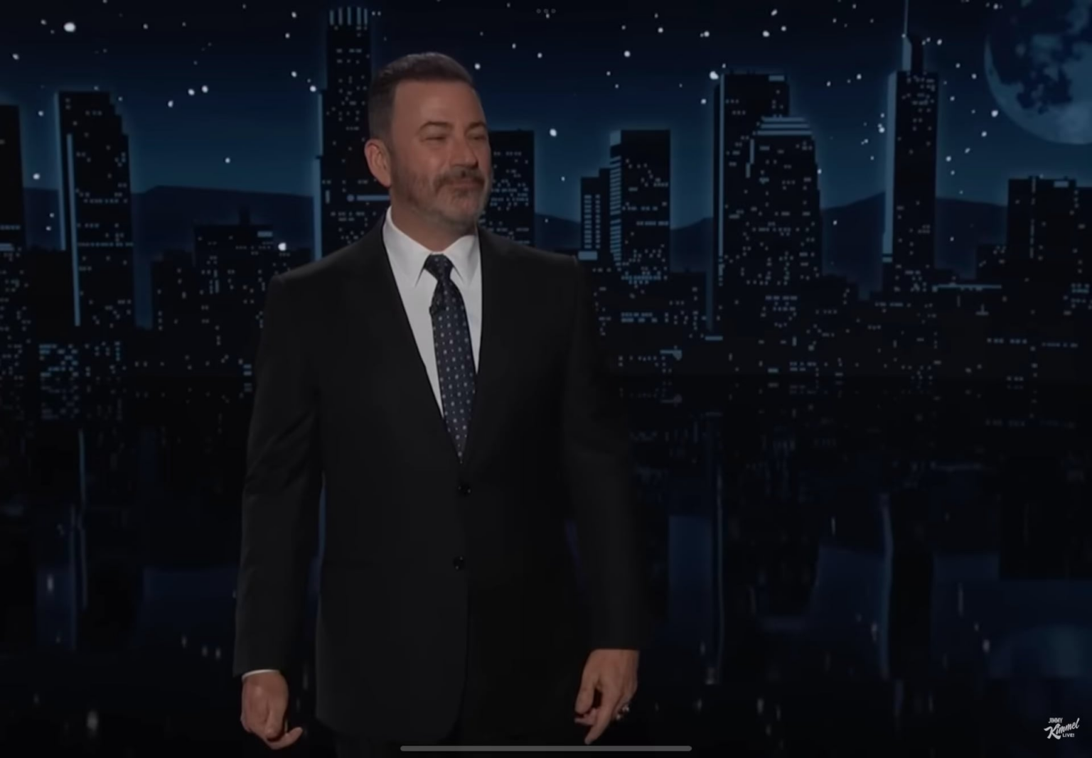 Jimmy Kimmel in his opening monologue: "Yes, he's a criminal and a dictator who's driven his country into financial ruin, while he and his family have lined their own pockets, but Maduro is no saint either."