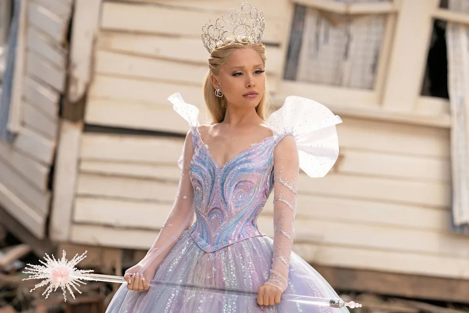 Giles Keyte/Universal Pictures Ariana Grande is Glinda in Wicked For Good.