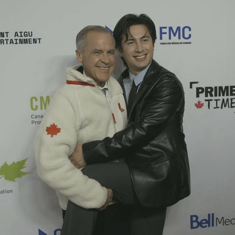 Hudson Williams and Prime Minister of Canada Mark Carney meet