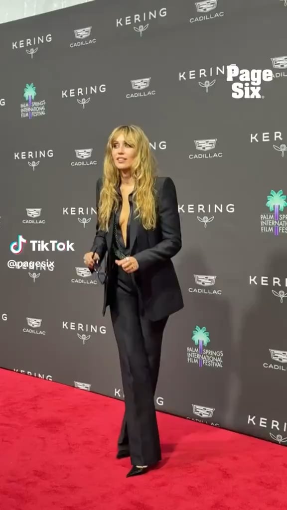 Miley Cyrus being Miley Cyrus to the red carpet photographers when they told her to take photos without glasses: ‘If you yell at me, I’ll do the opposite of what people tell me.’