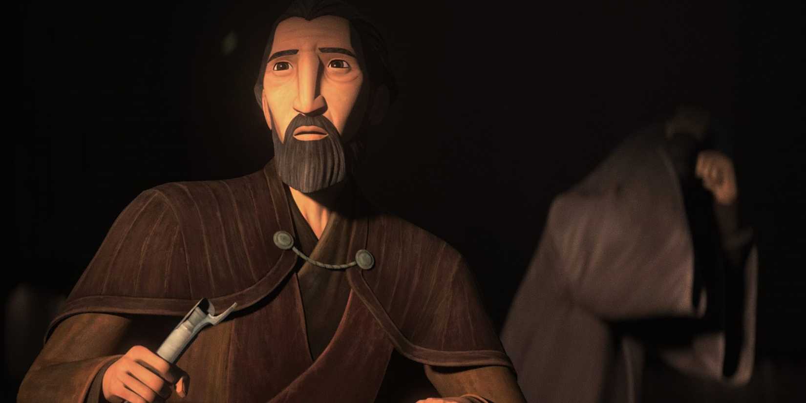 Count Dooku looks on in horror after killing Yaddle in Tales of the Jedi
