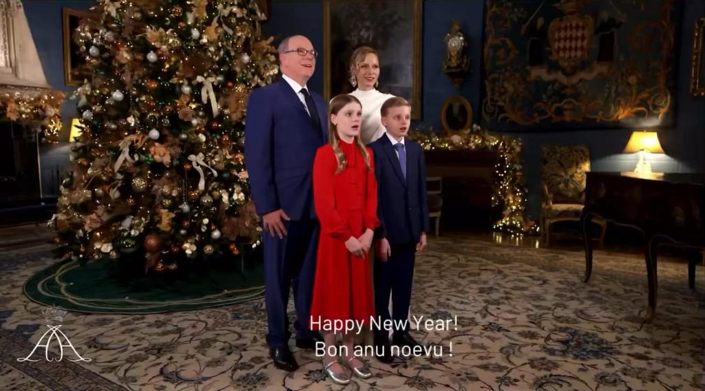 New Year’s wishes from the Monegasque royal family