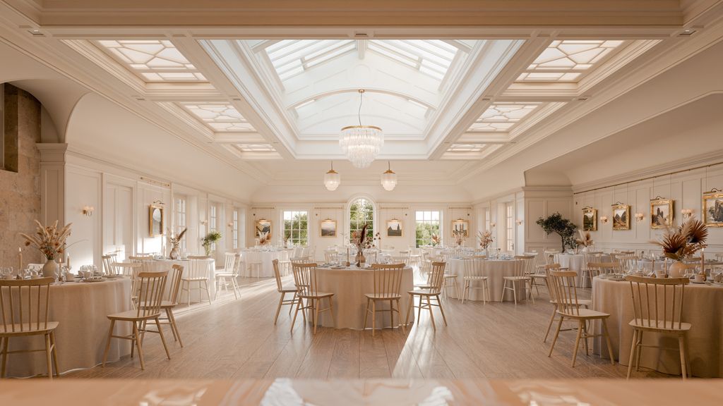A visual of how the space inside the King's Hall will look