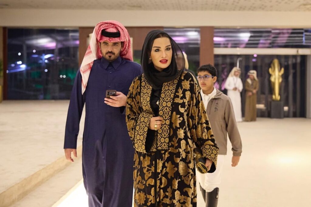 Sheikha Moza bint Nasser attending the opening tour of the HH The Father Amir Prix 2026