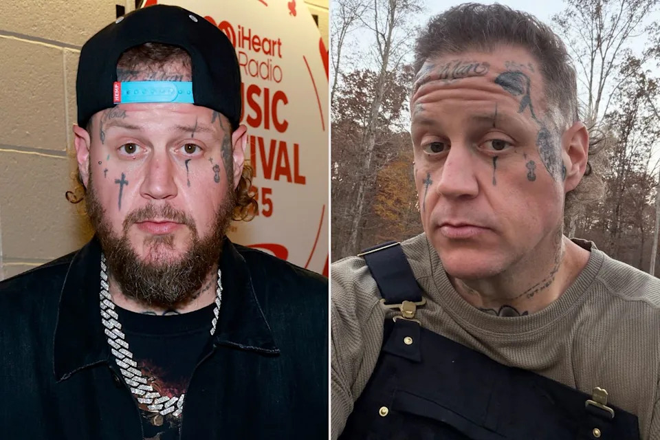 Kevin Mazur/Getty; Jelly Roll/Instagram8 Jelly Roll before and after shaving his beard