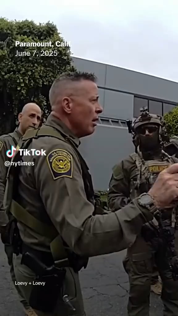 Gregory Bovino giving orders to federal agents in June 2025: "Arrest as many people that touch you as you want to. Everybody fucking gets it if they touch you. Professional, legal, ethical, moral, you're on camara, but other than that, its what we do. This is our fucking city."