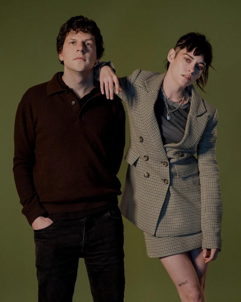Kristen Stewart and Jesse Eisenberg for Variety's Directors on Directors; Photography by Benedict Evans