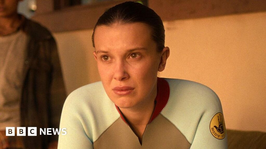 Millie Bobby Brown seen in the fifth season of Netflix's Stranger Things