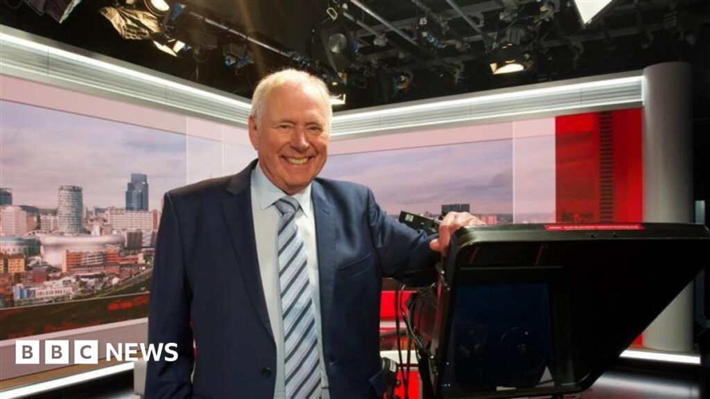 BBC TV presenter Nick Owen recovering from kidney cancer surgery BBC TV presenter Nick Owen stands in the studio leaning on one of the cameras, while smiling. The Birmingham landscape is projected on the screen behind him.
