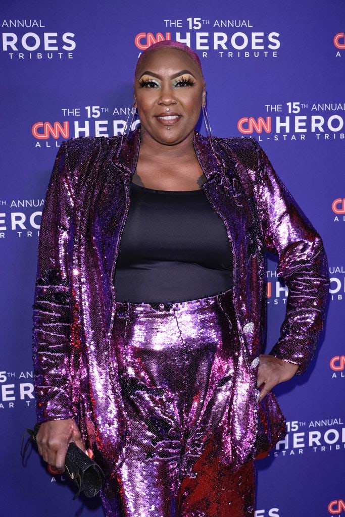 Shirley Raines the recipient of the 2021 Hero of the Year award attends the 15th Annual CNN Heroes All-Star Tribute