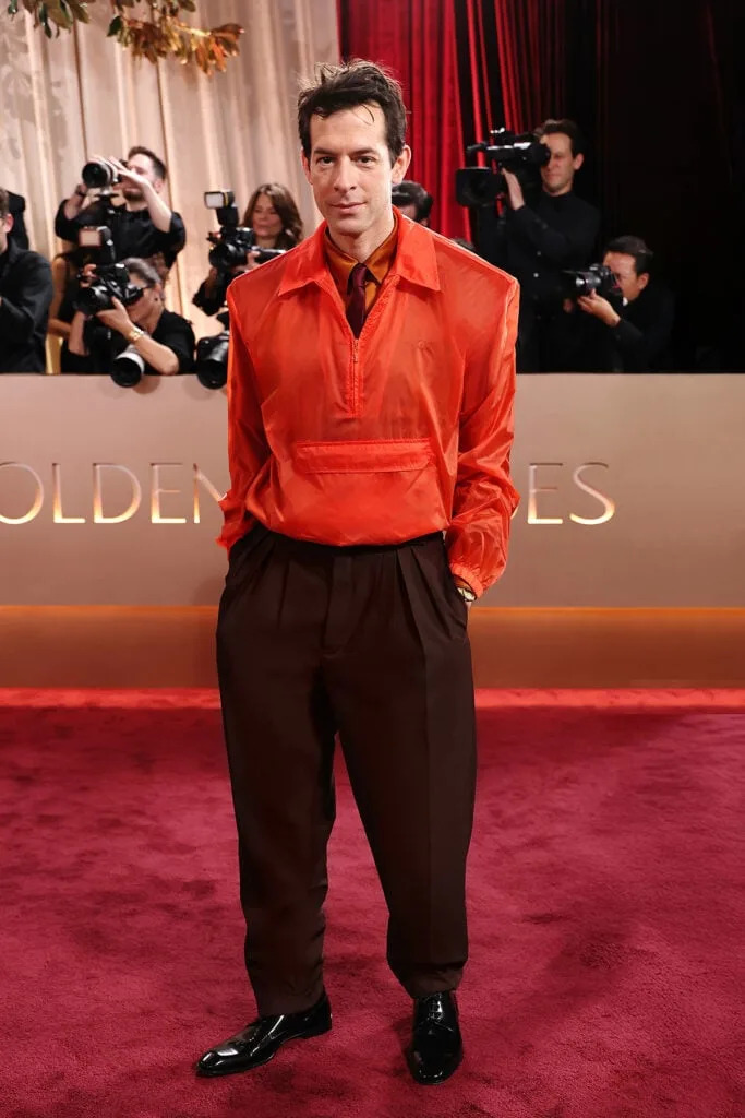 Mark Ronson, Mark Ronson Saint Laurent, Mark Ronson Golden Globe Awards, Saint Laurent Spring 2026, Saint Laurent menswear, 2026 Golden Globe Awards menswear