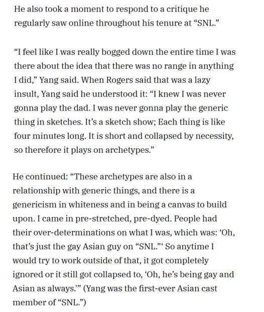 Bowen Yang Explains ‘SNL’ Exit and Confronts Criticism That He Had ‘No Range’: ‘Anytime I Would Try’ Something Different, People Still Said ‘He’s Being Gay and Asian as Always’