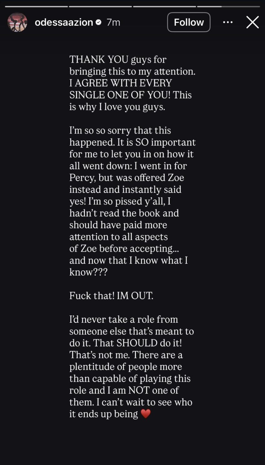 Odessa A'zion on how she was cast as Zoe (Gutierrez) in Deep Cuts and how she would never take a role from someone else that's meant to do it