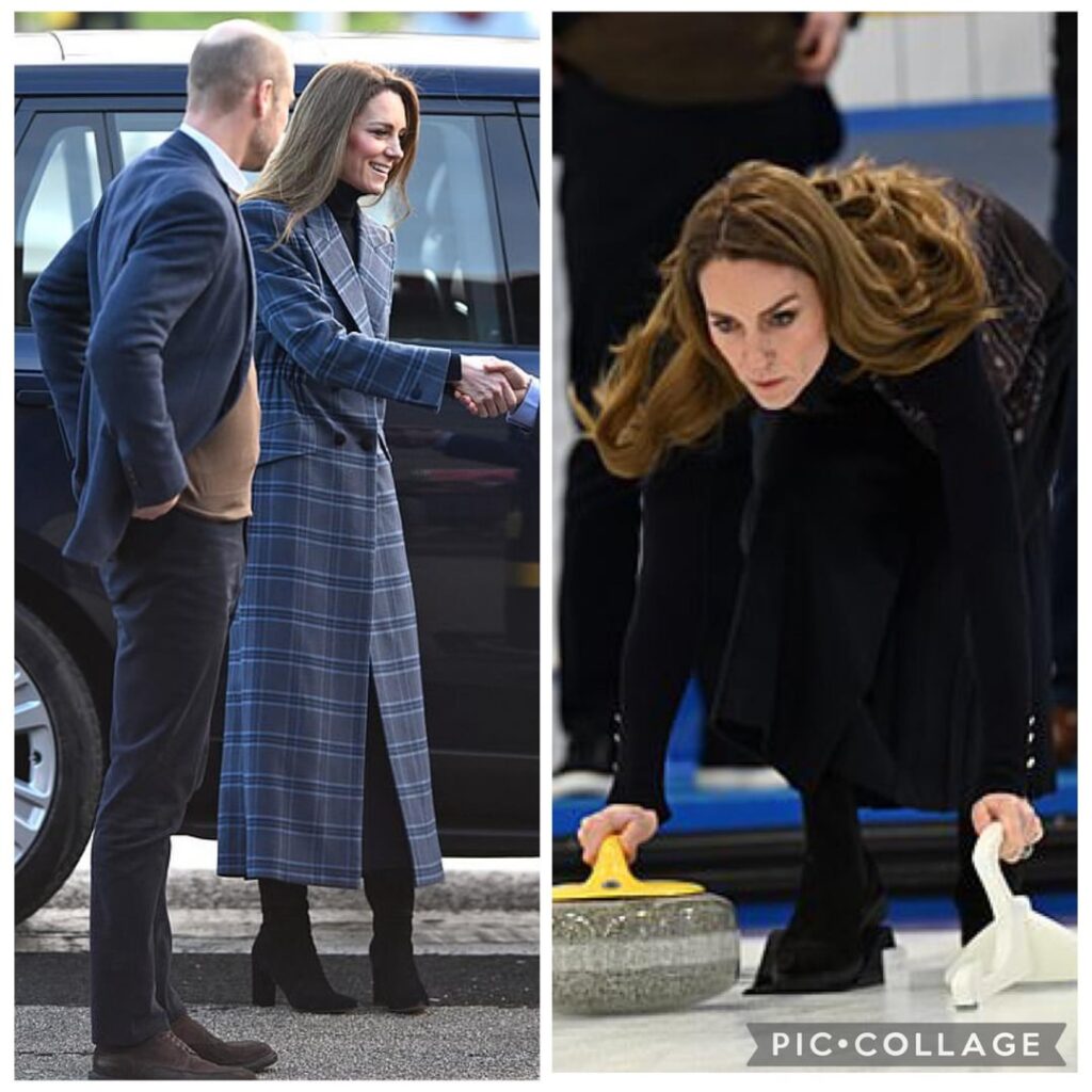 Prince and Princess of Wales visit the National Curling Academy in Scotland