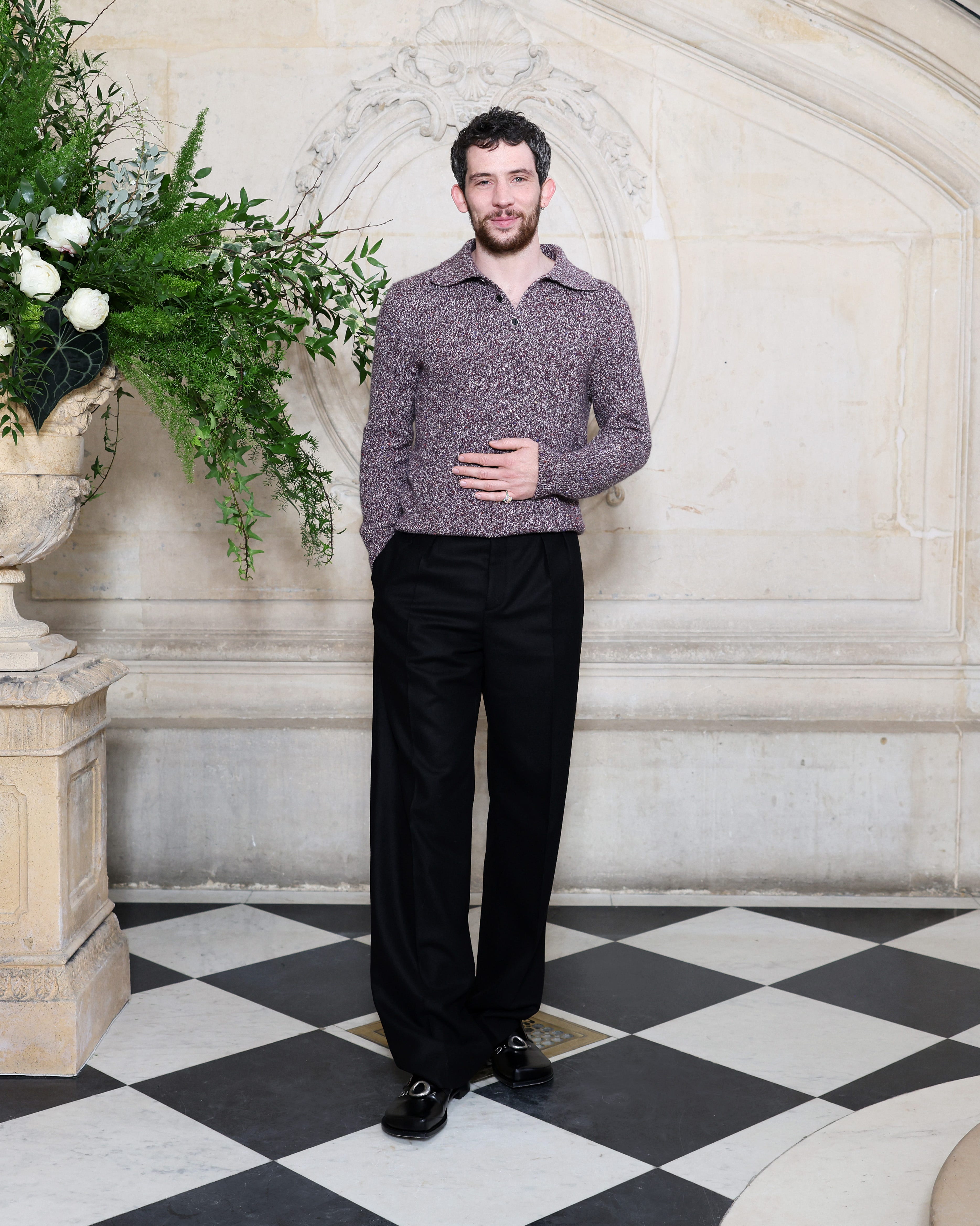 paris, france january 26: josh oconnor attends the christian dior haute couture week spring/summer 2026 show as part of paris fashion week on january 26, 2026 in paris, france. (photo by arnold jerocki/getty images for christian dior)