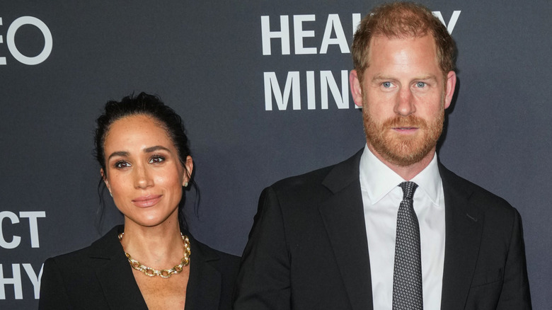 Prince Harry and Meghan Markle at an event