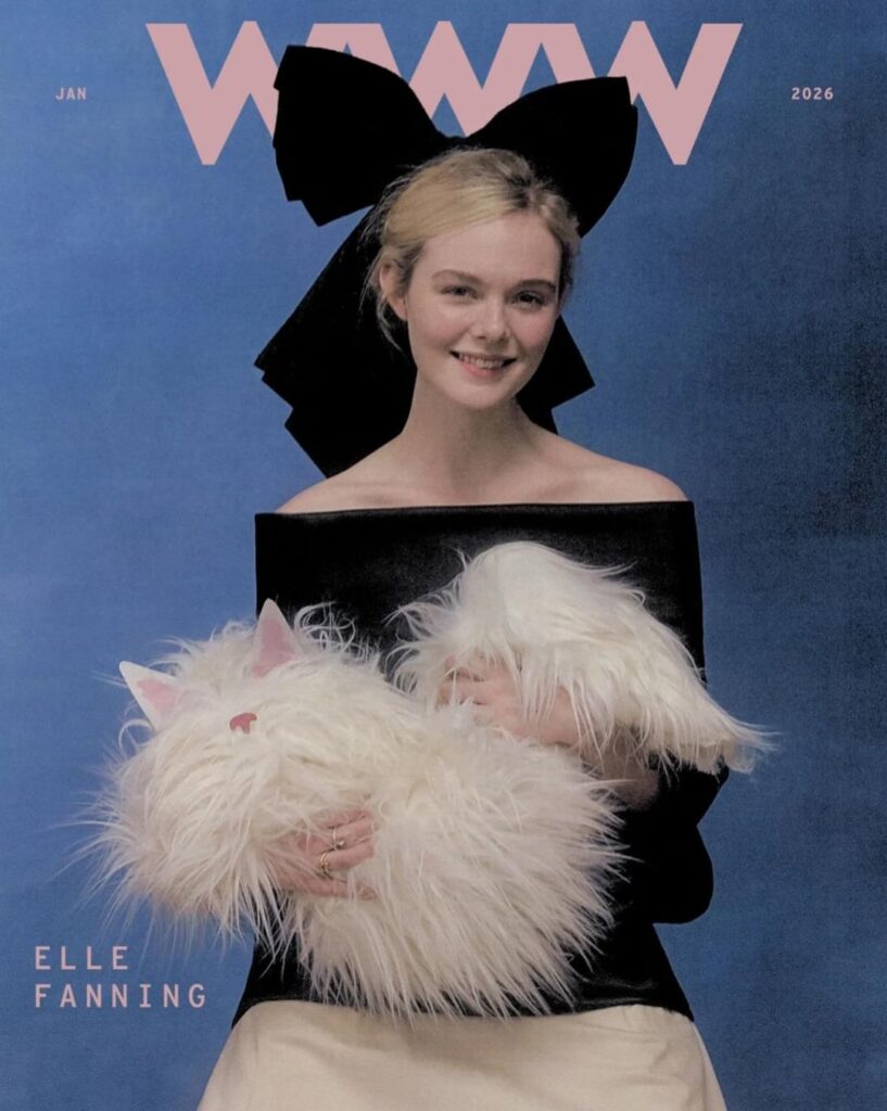 Elle Fanning for the new issue of WWW - “The Wondrous World of Elle Fanning”. Photographed by Szilveszter Makó and styled by Lauren Eggertsen