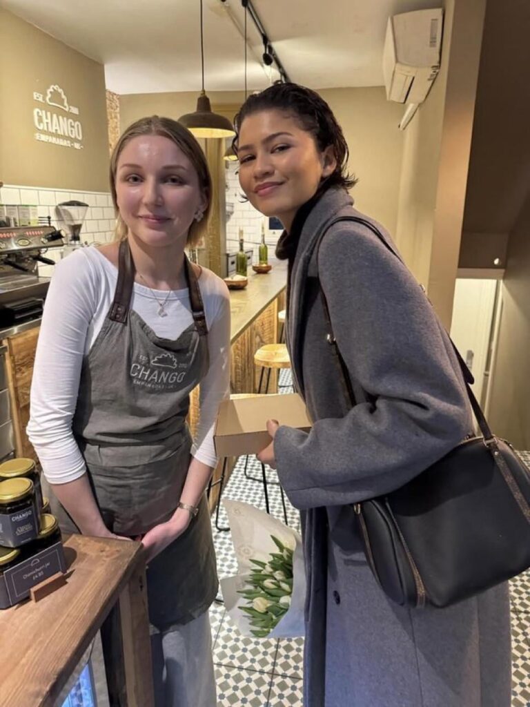 Zendaya photographed in London with a fan recently