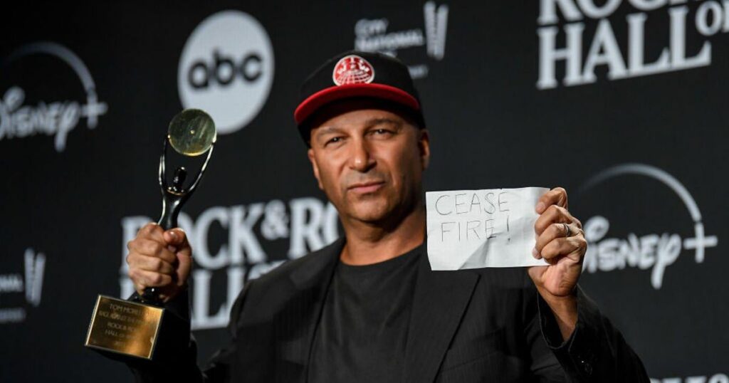 Rage Against the Machine's Tom Morello calls out Trump administration for ‘Nazi slogan’