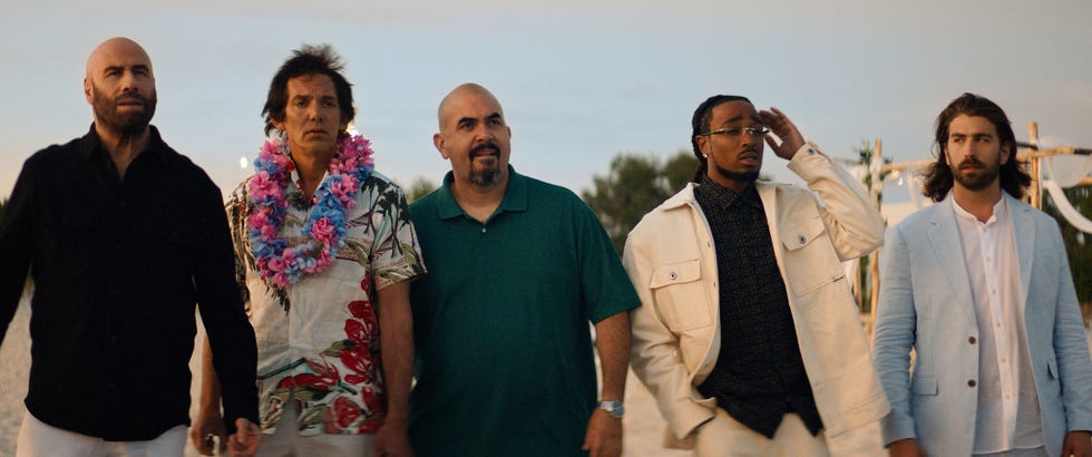 john travolta, lukas haas, noel gugliemi, quavo, swen temmel, high rollers