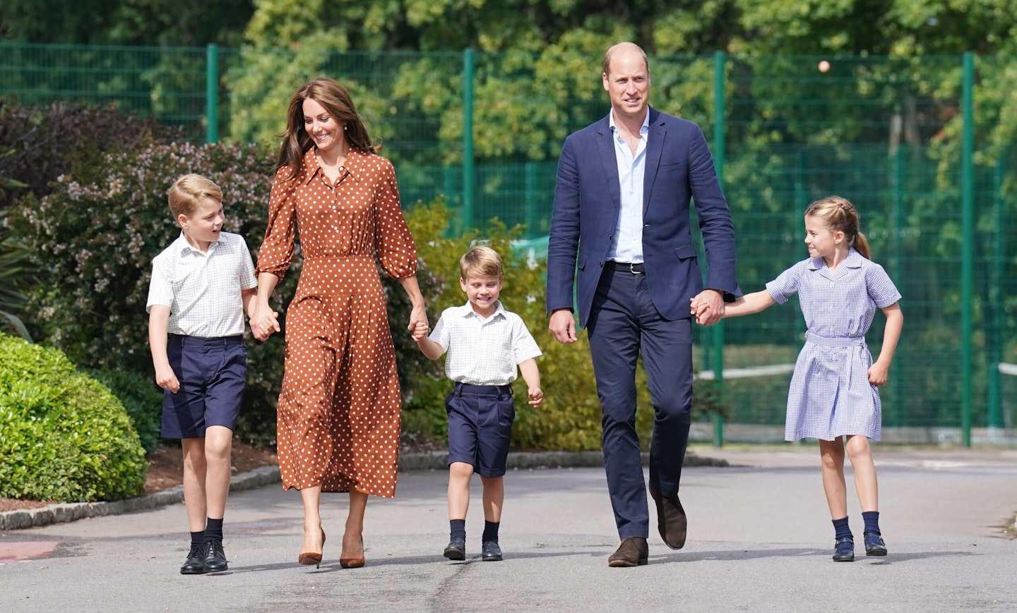 kate middleton, prince william and louis, charlotte, george