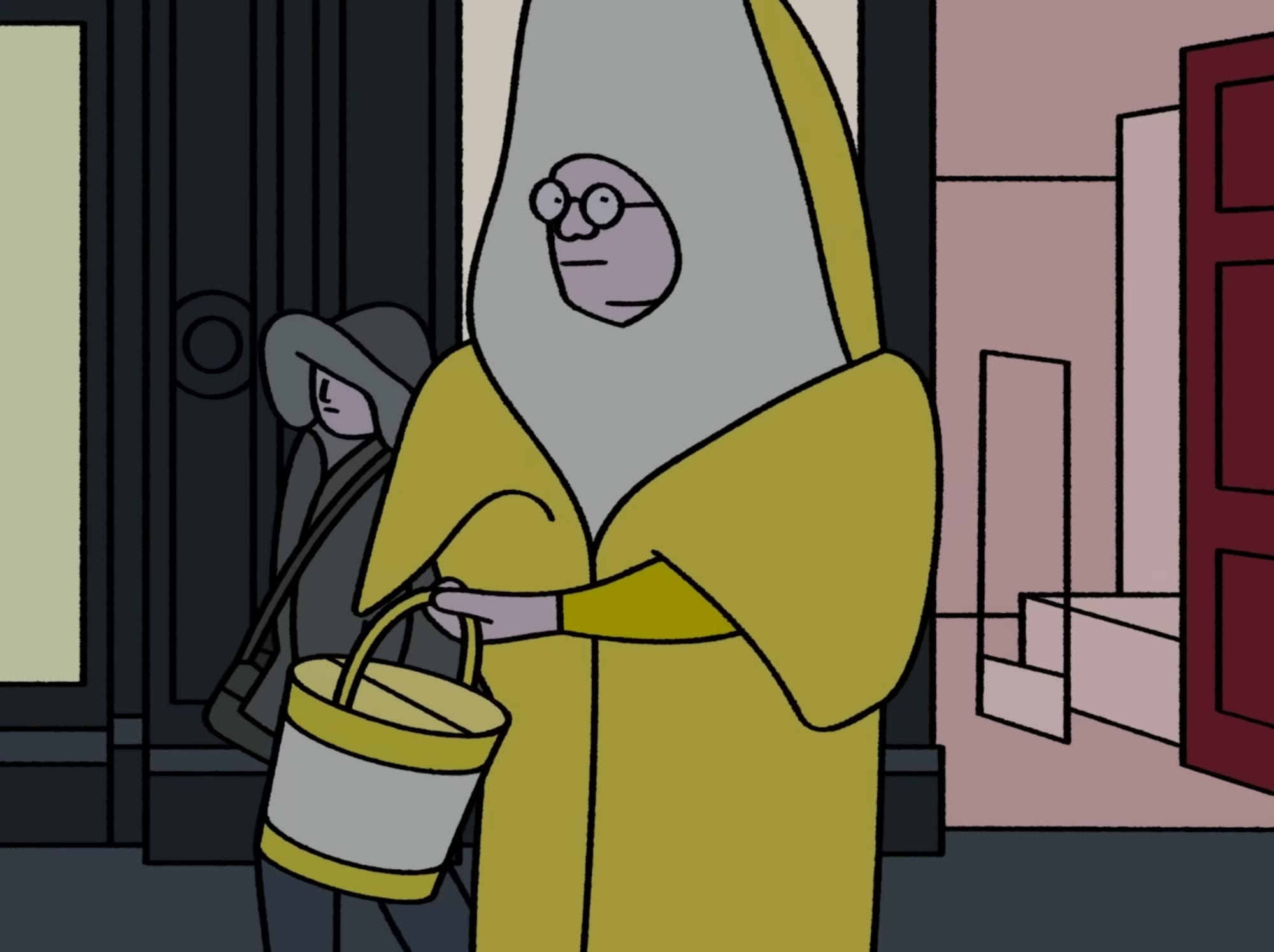 a still of a man in a banana costume