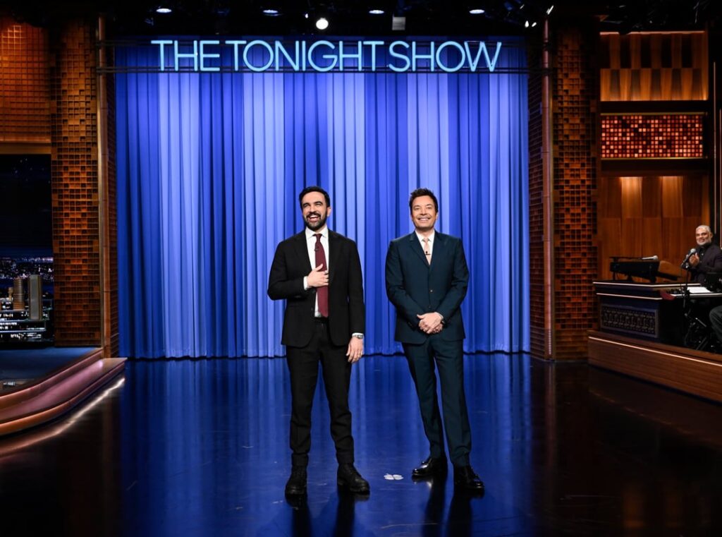 NYC mayor Zohran Mamdani popped onto "The Tonight Show Starring Jimmy Fallon" tonight (January 26, 2026)