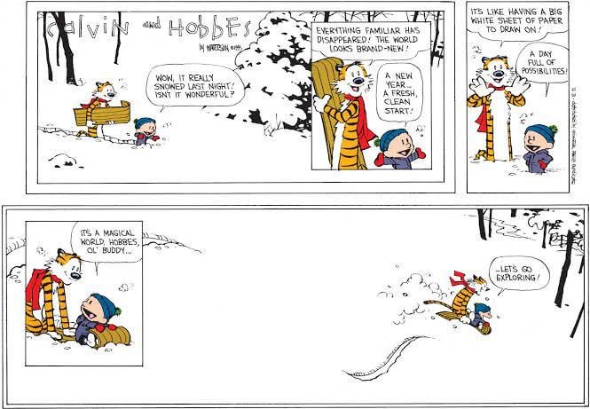 30 years ago today, the final Calvin and Hobbes strip was released.