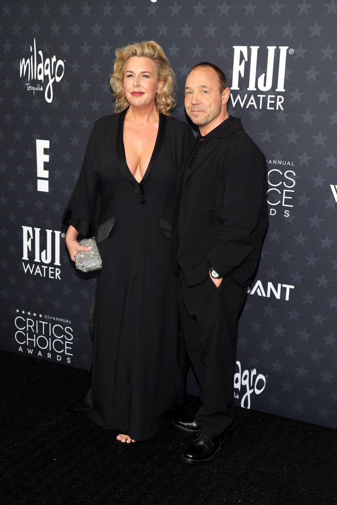 Hannah Walters and Stephen Graham attend the 31st Annual Critics Choice Awards at Barker Hangar on January 04, 2026 in Santa Monica, California