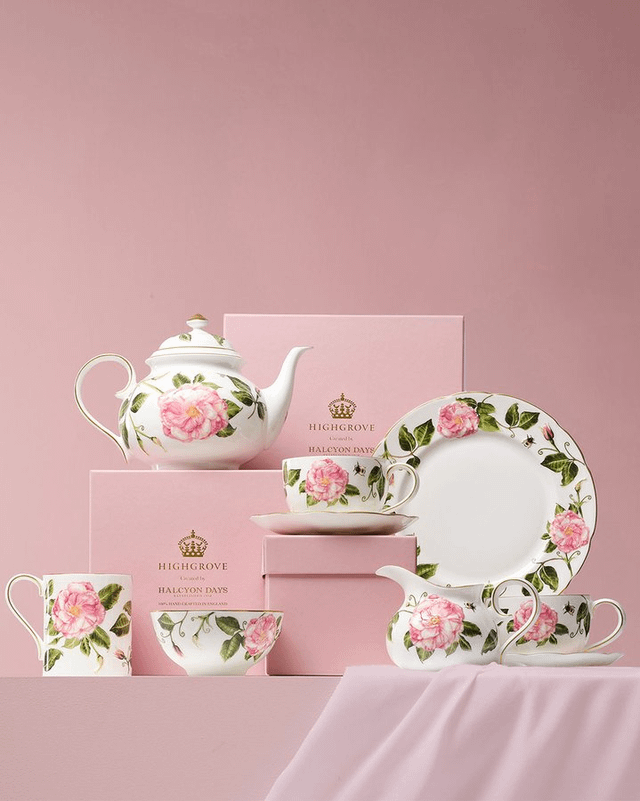 Highgrove Gardens launches pricey new ceramics collection called The King's Rose, includes panama hat and lampshades