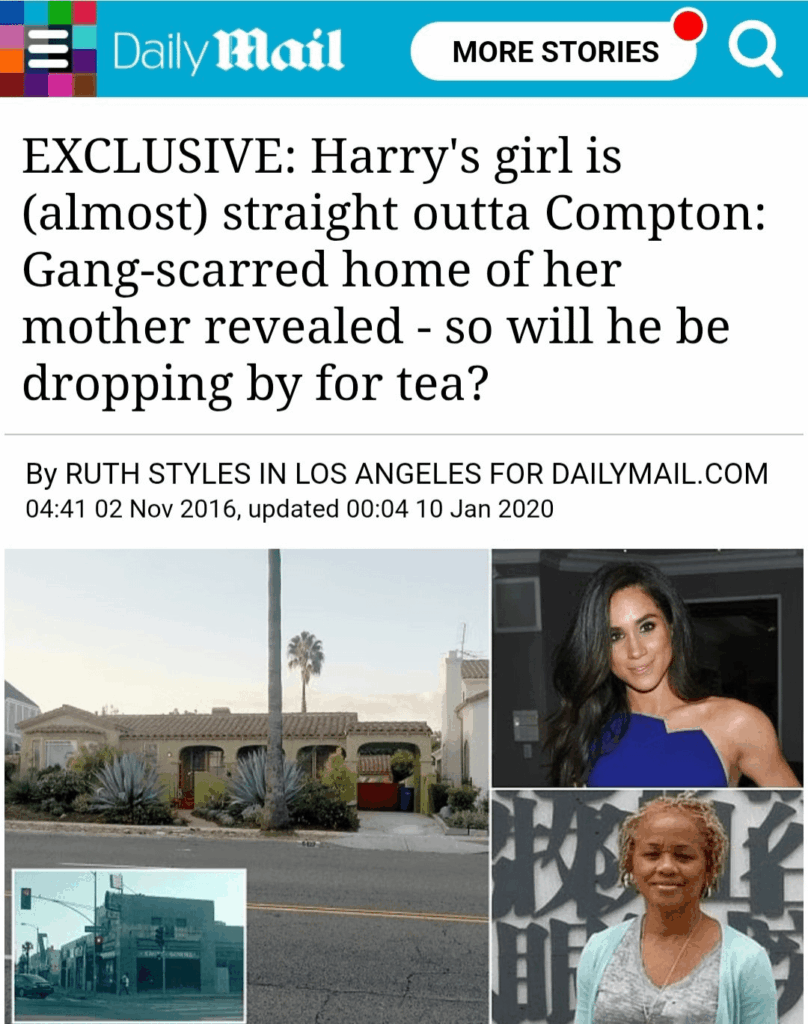In light of Harry's comment on the witness stand about the press making Meghan's life a misery, here's a reel of the Daily Mail's greatest hits!