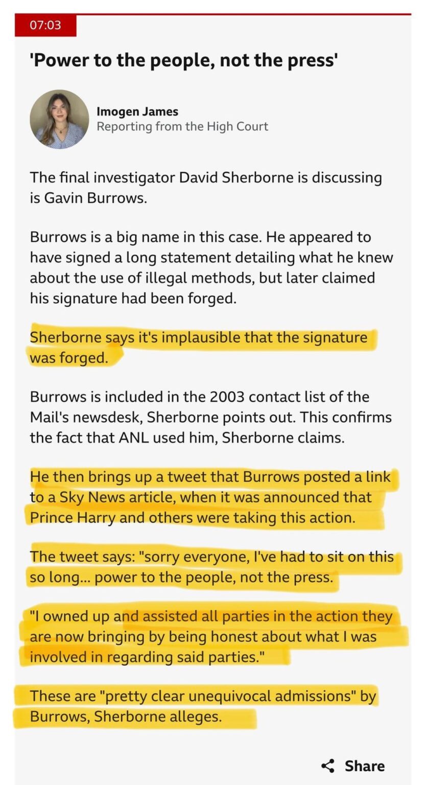 Harry’s lawyer debunks private investigator’s claim his statement was forged with 2022 tweet: ‘I owned up and assisted all parties in the action they are bringing’