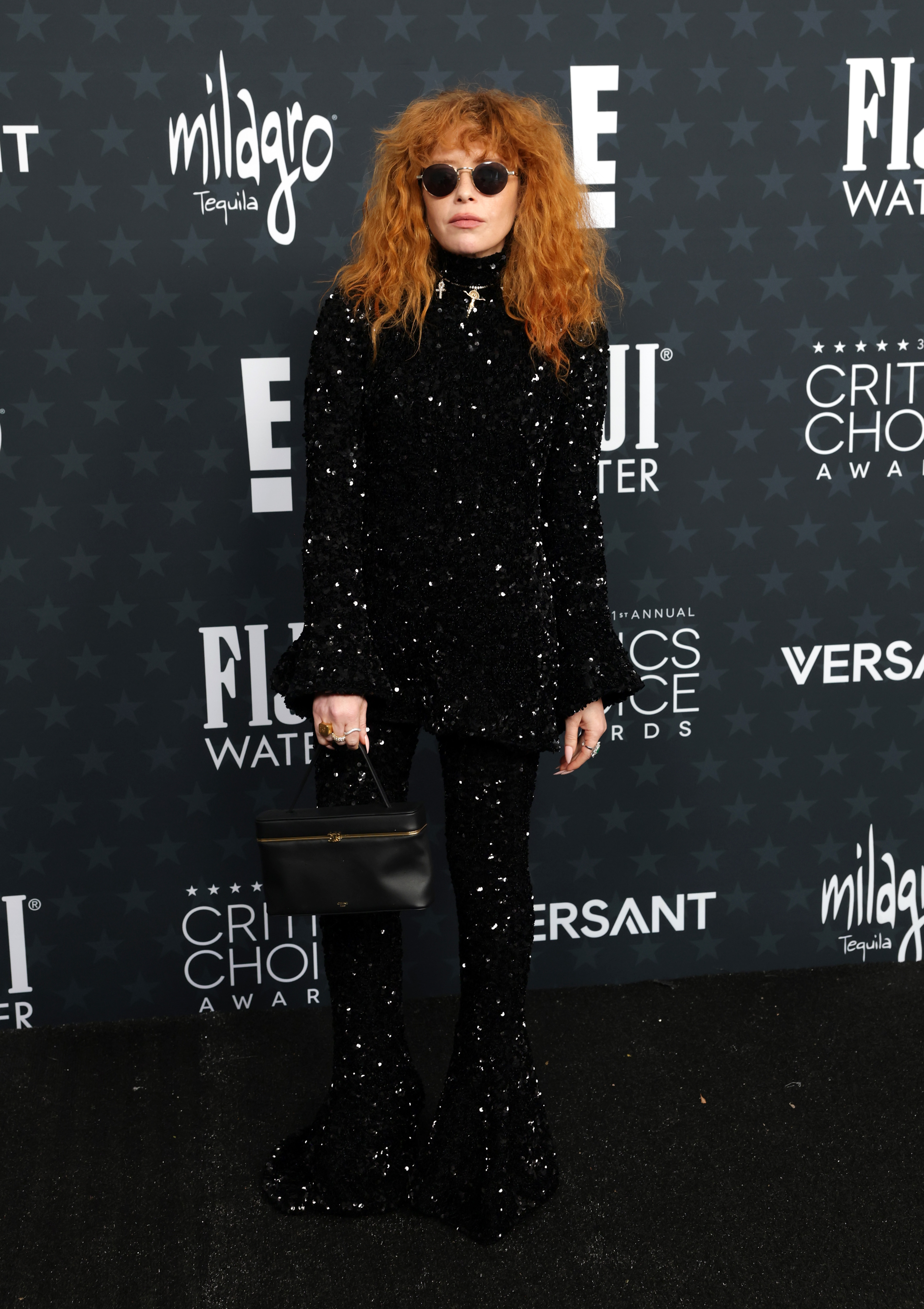 Natasha Lyonne attends the 31st Annual Critics Choice Awards at Barker Hangar on January 04, 2026 in Santa Monica, California