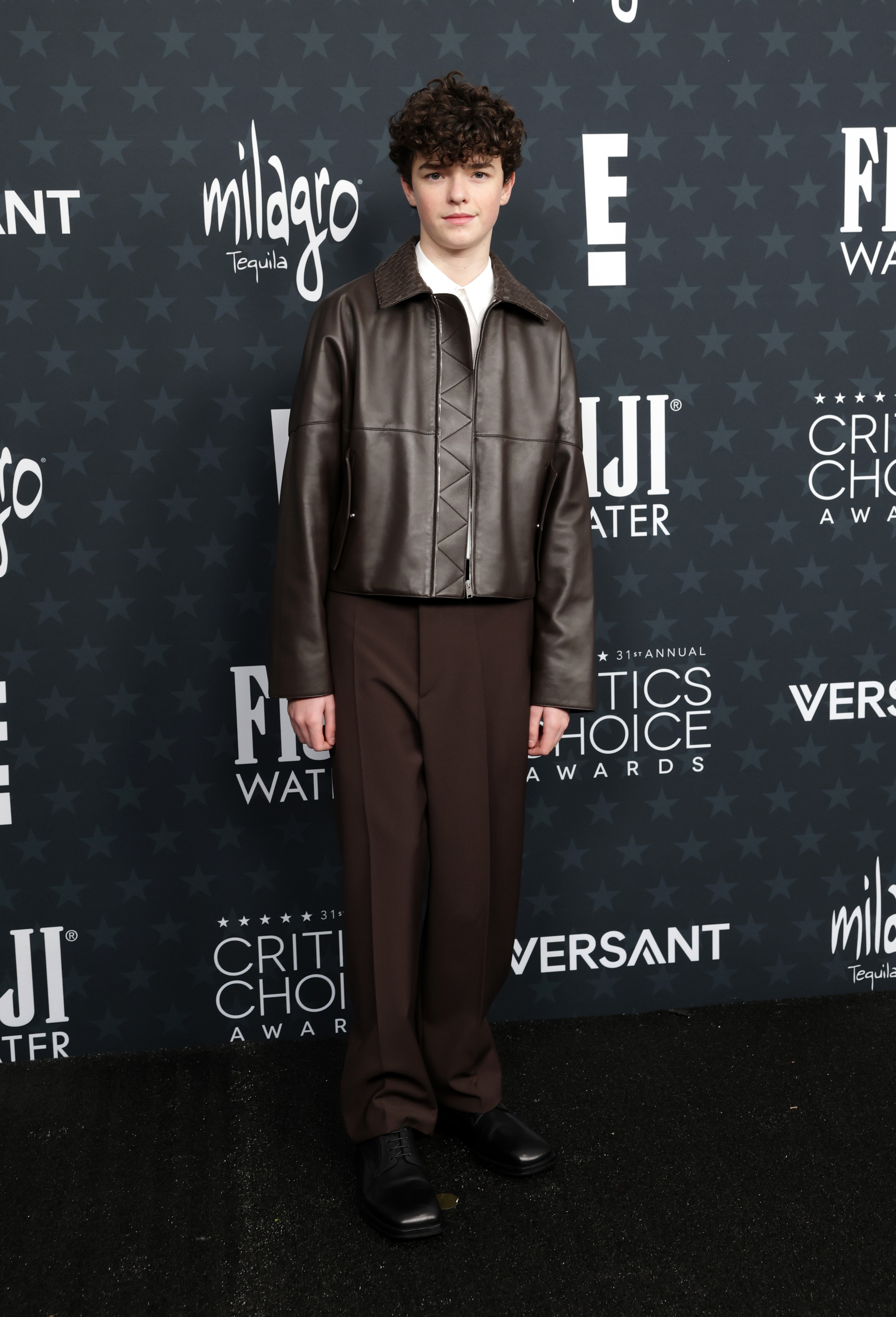 Owen Cooper attends the 31st Annual Critics Choice Awards at Barker Hangar on January 04, 2026 in Santa Monica, California