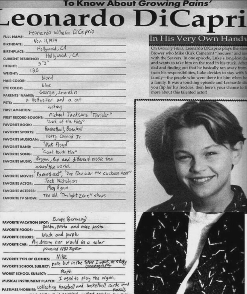 Leo's 1991 'Pasta, pasta and more pasta' interview