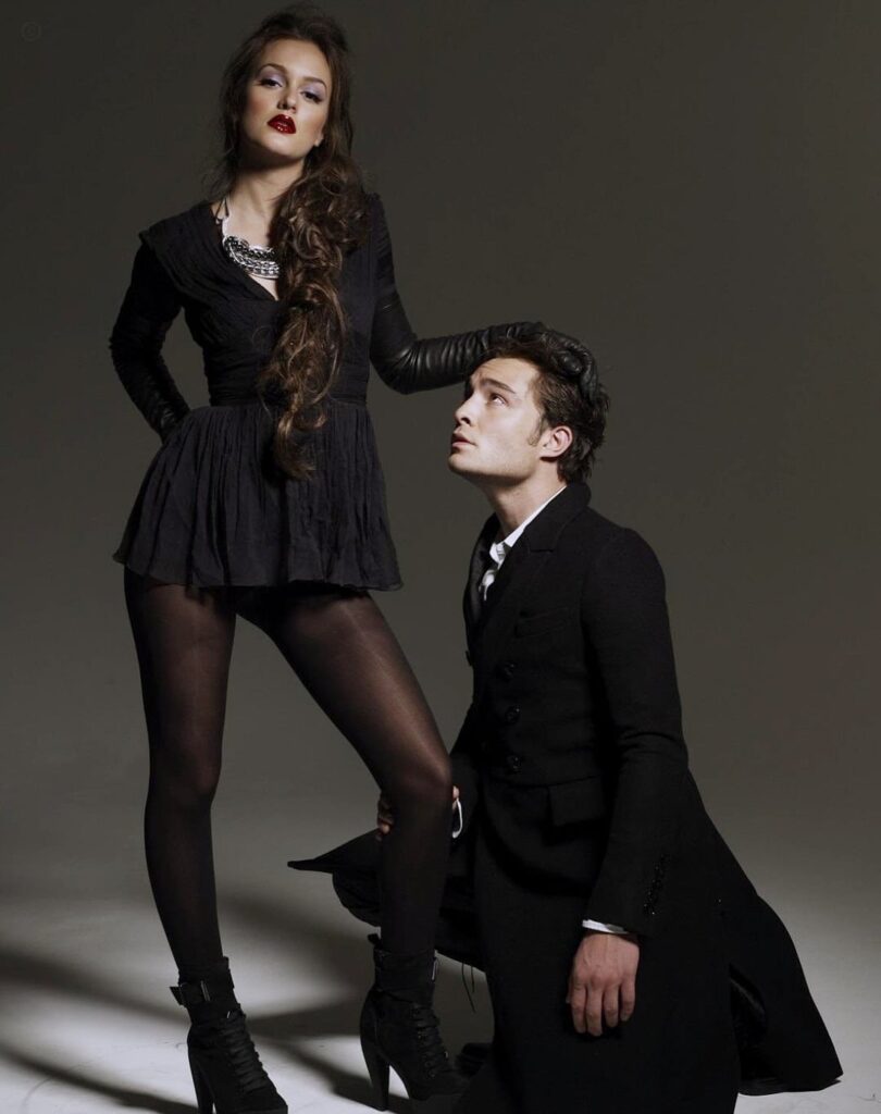 Leighton Meester and Ed Westwick for Elle Korea, 2009
