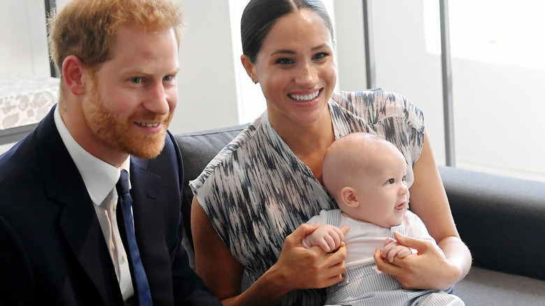Meghan Markle and Prince Harry with Prince Archie