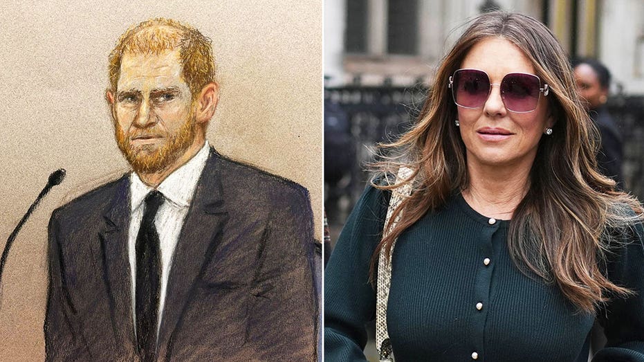 Prince Harry rallies behind tearful Elizabeth Hurley as she breaks down in court over alleged tabloid spying